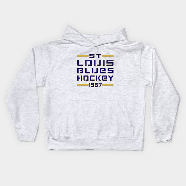 ST Louis Blues Hockey Classic Kids Hoodie by Medo Creations